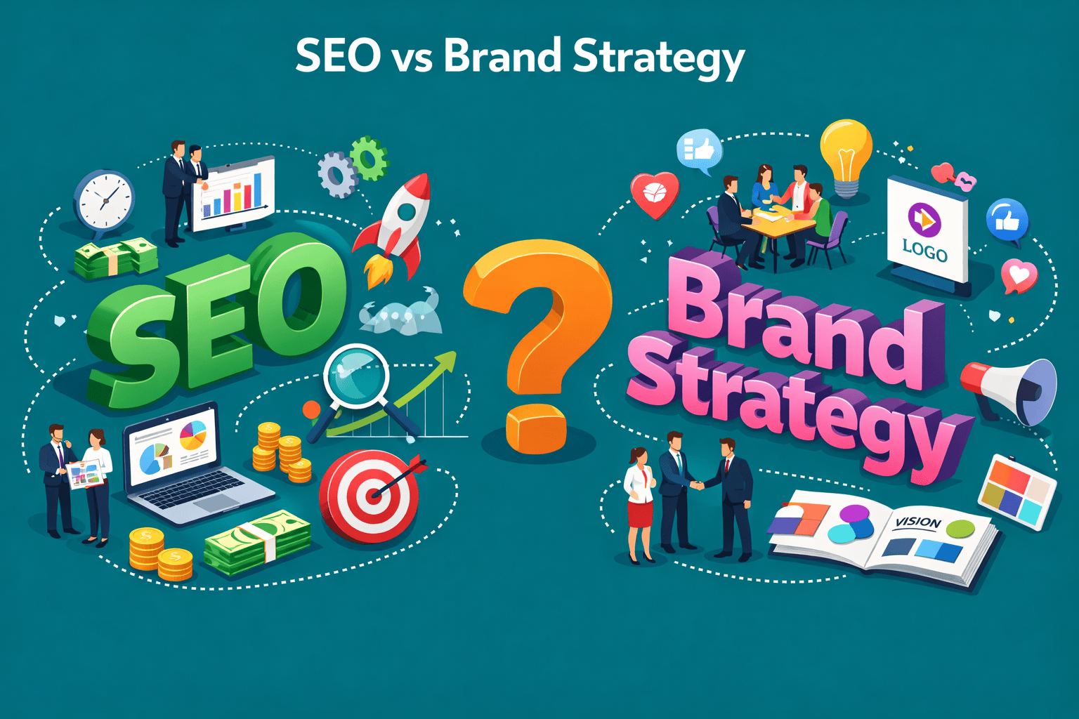 SEO vs Brand Strategy: 5 Reasons You’re Focusing on the Wrong One (And What to Do Instead)