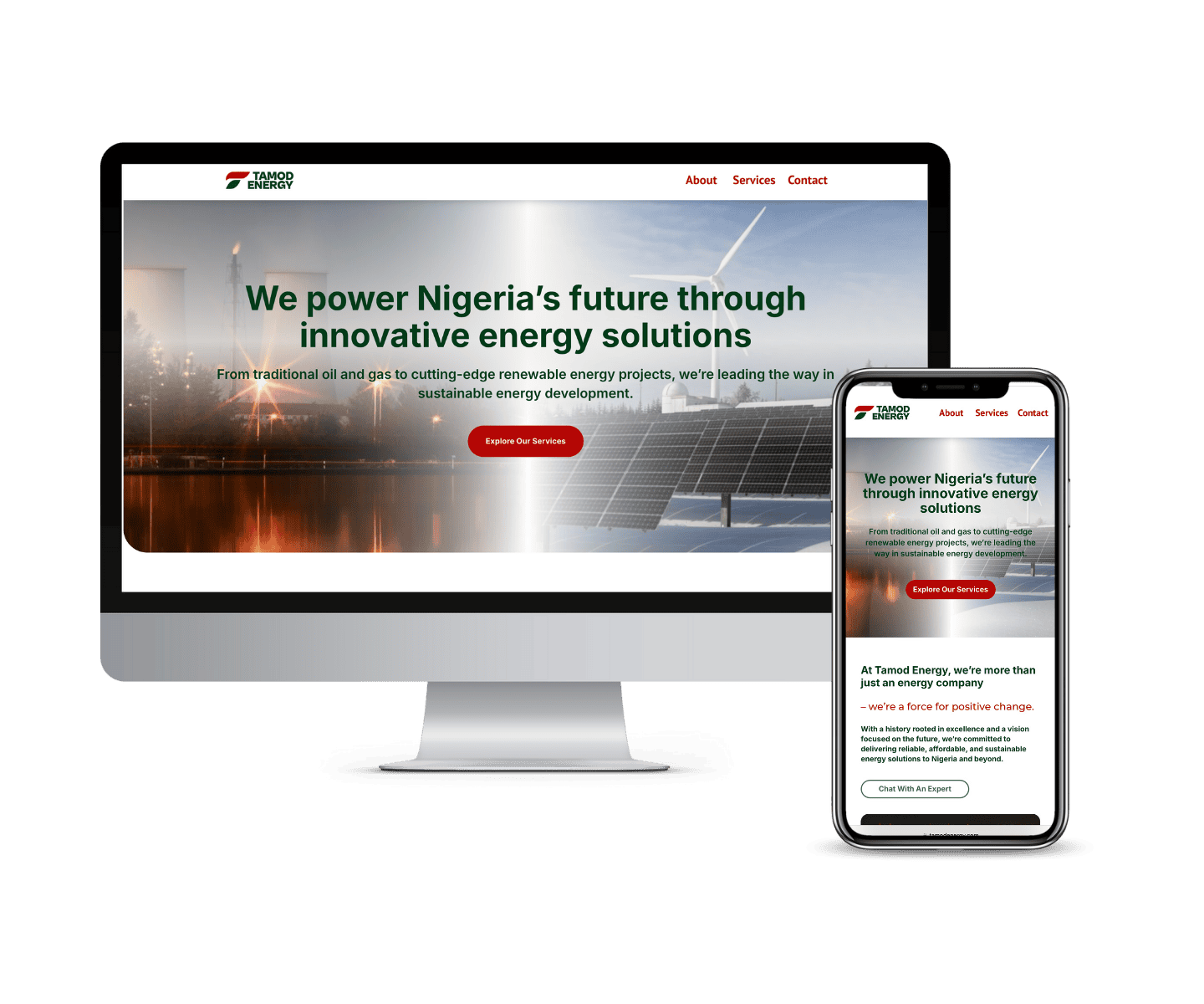 Tamodenergywebsite